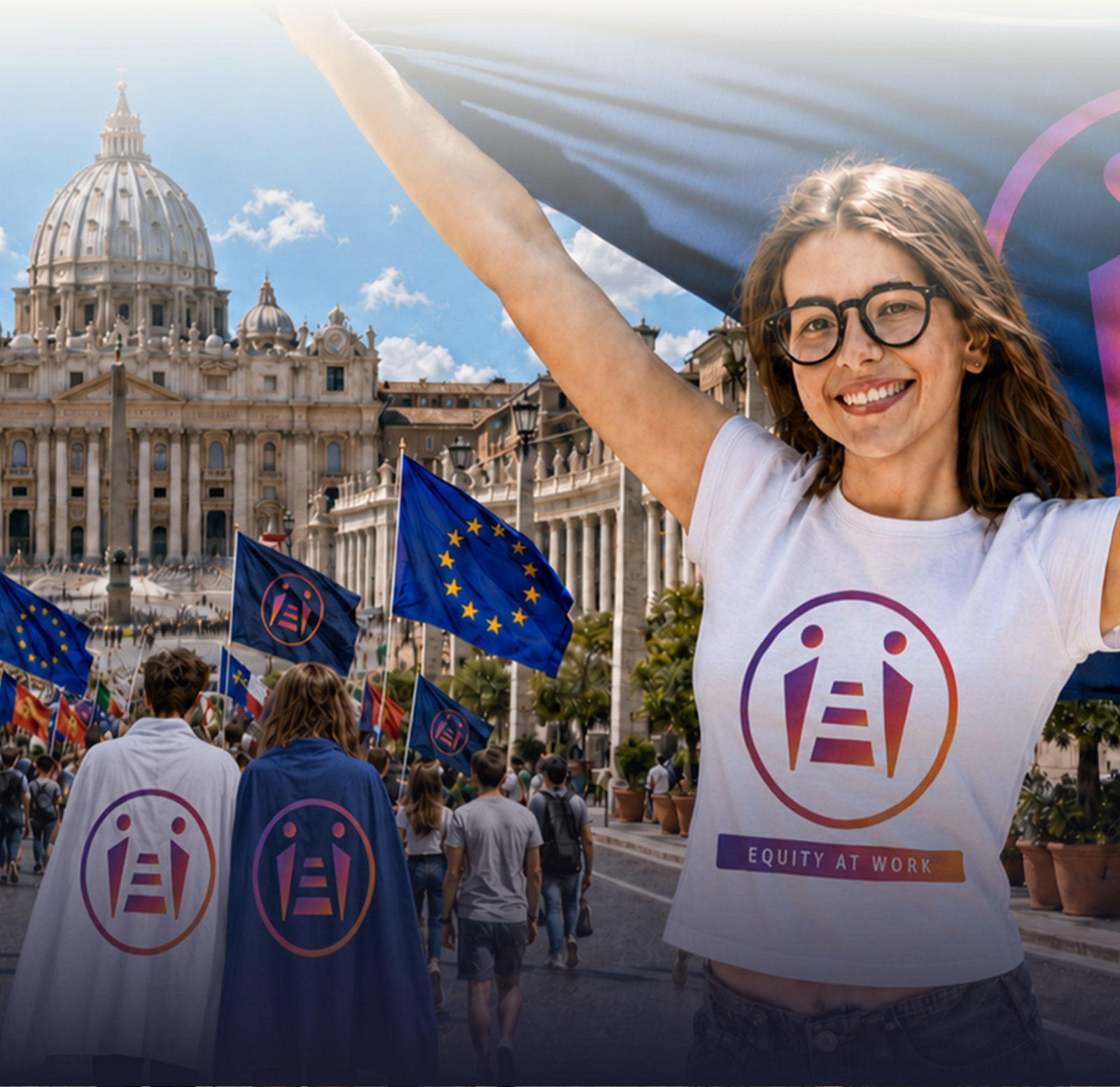 Pay Equity Pact, insieme per la trasparenza retributiva davanti alla basilica di San Pietro