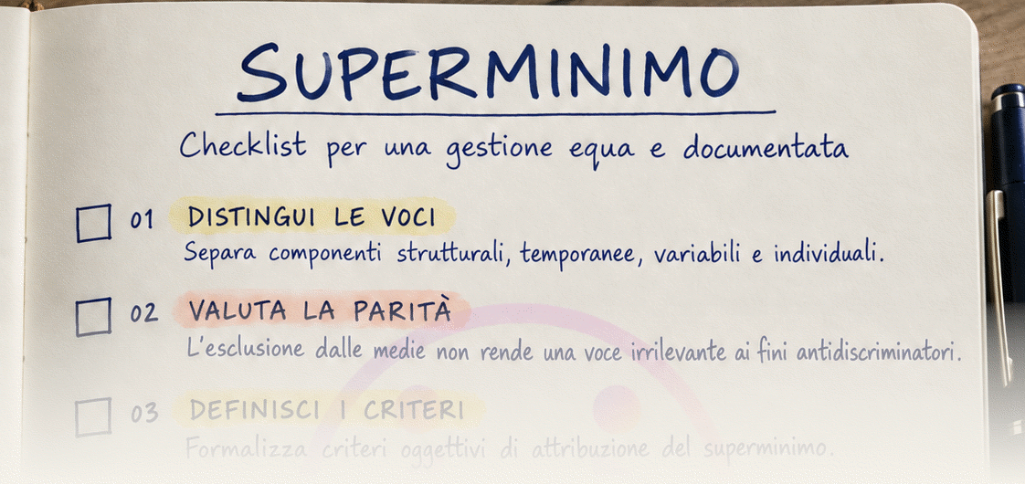 Gestione superminimo e trasparenza retributiva: guida D.Lgs. 96/2026