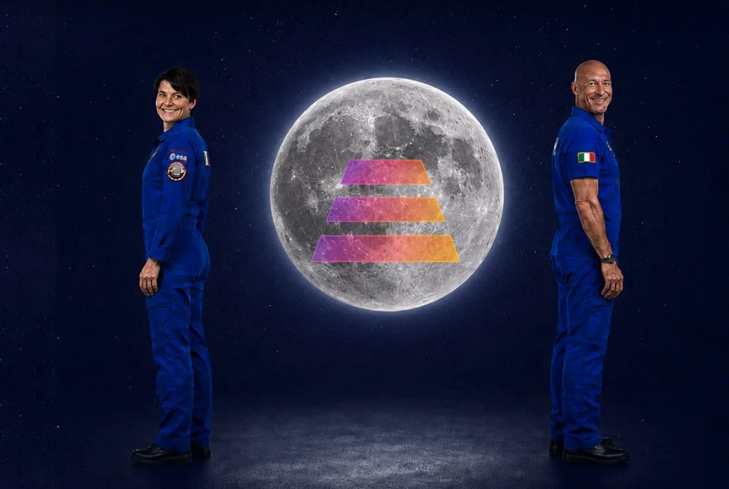 Samantha Cristoforetti e Luca Parmitano in tuta spaziale davanti alla Luna: la mappa della trasparenza retributiva del D.Lgs. 96/2026 e del gender pay gap in Italia